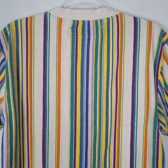 Guess Originals Riviera Striped T-Shirt Short Sleeve Retro Multicolor Size S - Picture 5 of 13